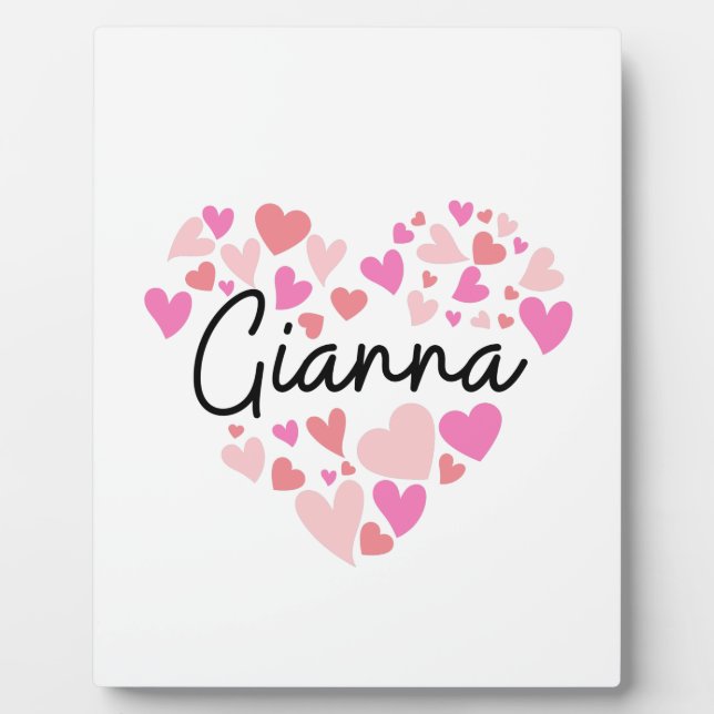 I love Gianna Plaque (Front)