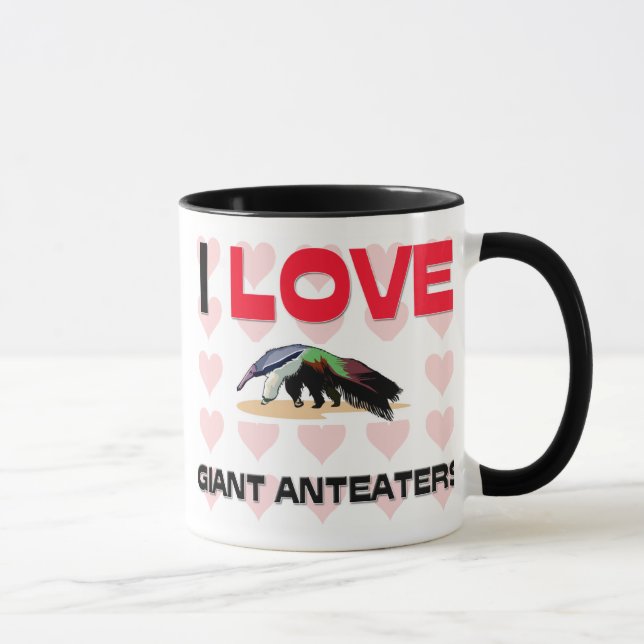 I Love Giant Anteaters Mug (Right)