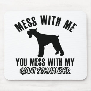 I love Giant schnauzer Mouse Mat