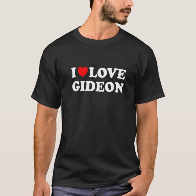 I Love Gideon I Heart Gideon   T-Shirt (Front)