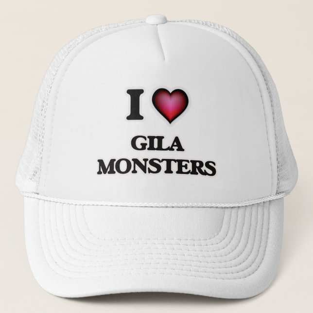 I Love Gila Monsters Trucker Hat (Front)