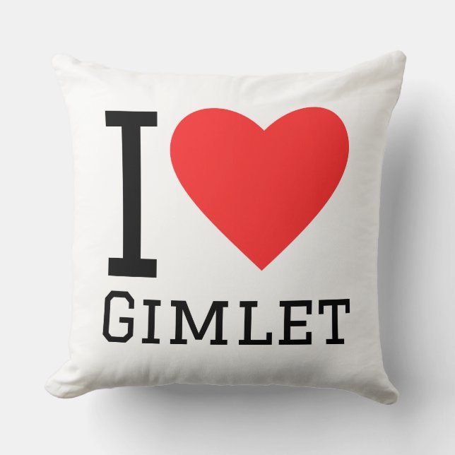  I love gimlet Cushion (Front)