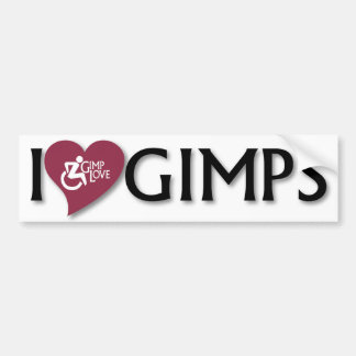 I Love Gimps Bumper Sticker