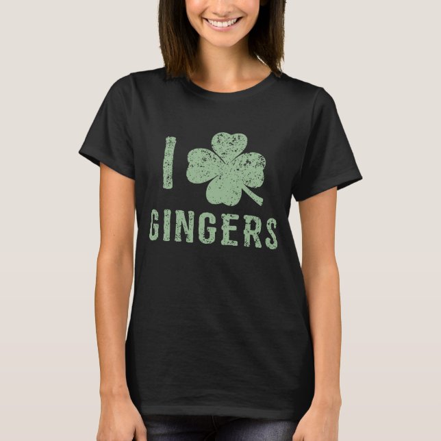 I Love Gingers Funny Irish Redhead Hoodie Tank Top (Front)