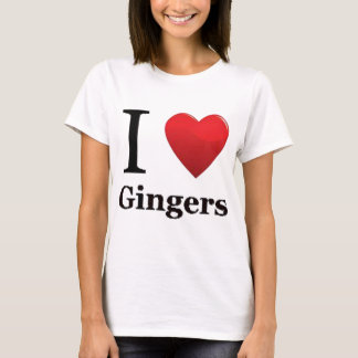 I Love Gingers T Shirt