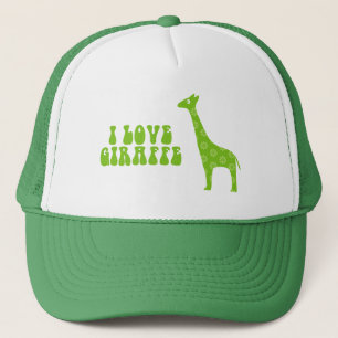 I Love Giraffe (Green) Trucker Hat