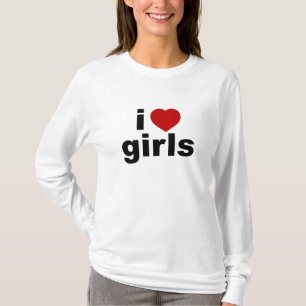 I Love Girls AA Hoody Long Sleeve (Fitted)