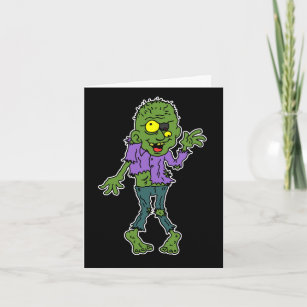 I Love Girls With Brains Zombie Valentine Holiday Card