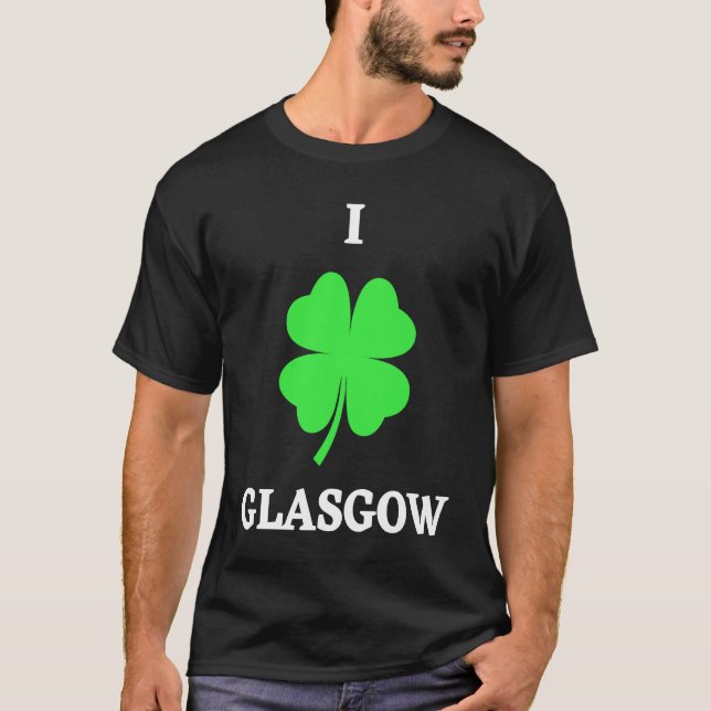 I LOVE GLASGOW T-Shirt (Front)