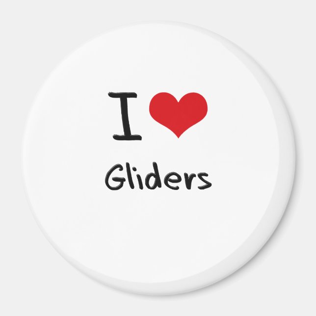 I Love Gliders Magnet (Front)