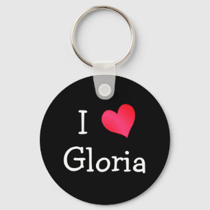 I Love Gloria Key Ring