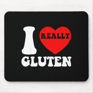 I Love Gluten I Heart Gluten Calories Carbs No Die Mouse Mat