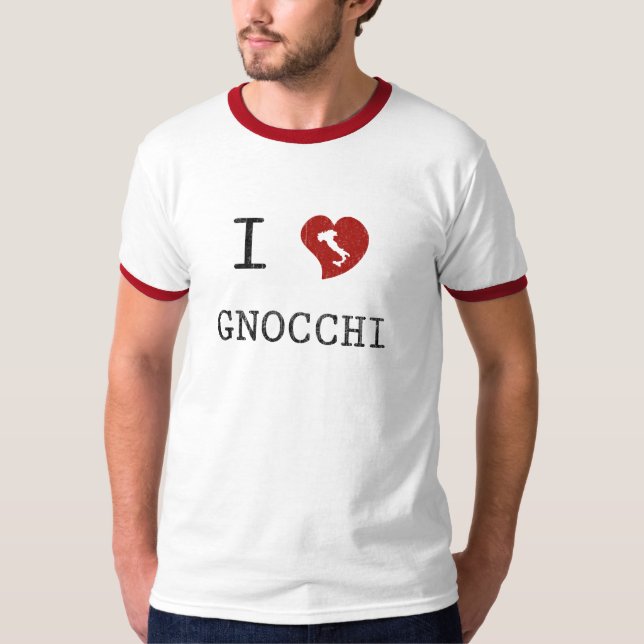 I Love Gnocchi T-Shirt (Front)