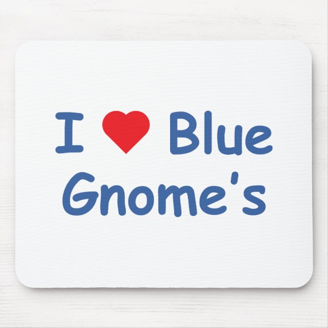 I Love Gnome's Mouse Mat (Front)