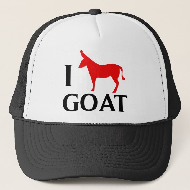 I Love Goat Trucker Hat (Front)