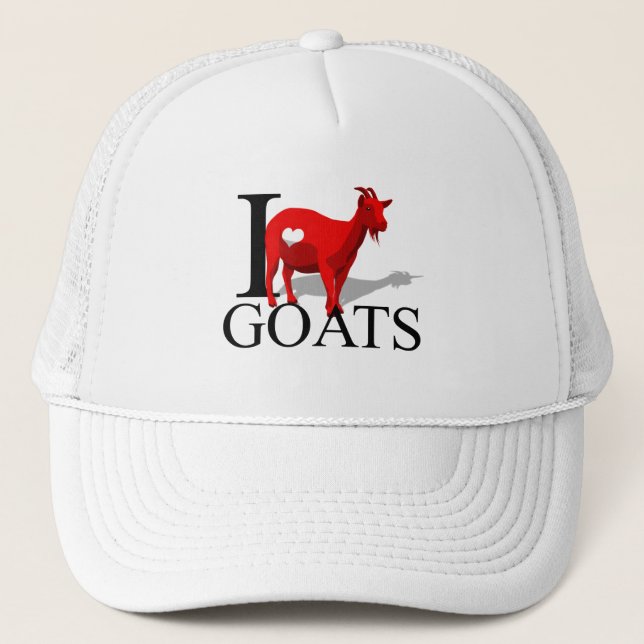 I Love Goats Caps (Front)