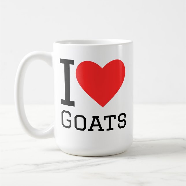 I love goats coffee mug (Left)