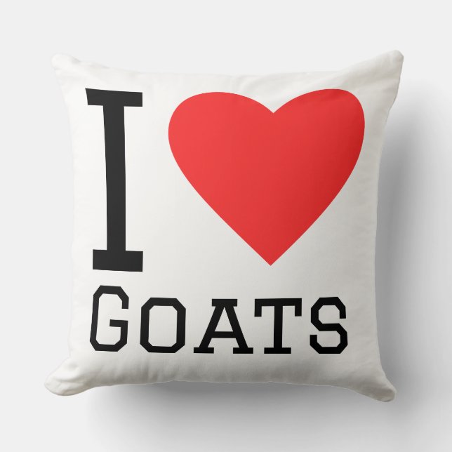 I love goats cushion (Front)