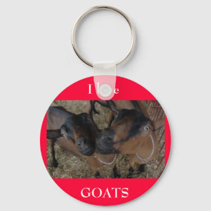I love GOATS Key Ring
