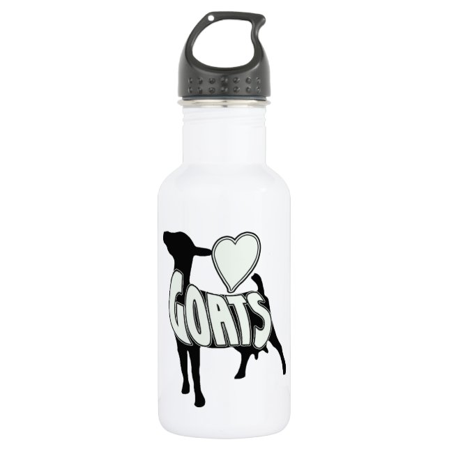 I LOVE GOATS LOGO ICON 532 ML WATER BOTTLE (Front)