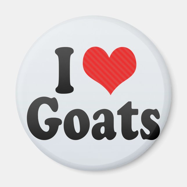 I Love Goats Magnet (Front)