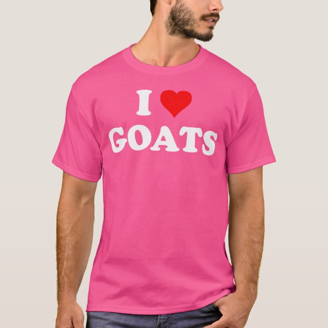 I Love Goats T-Shirt (Front)