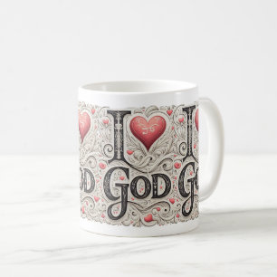 I Love God Coffee Mug