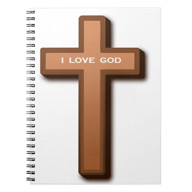 "I LOVE GOD" CROSS NOTEBOOK (Front)