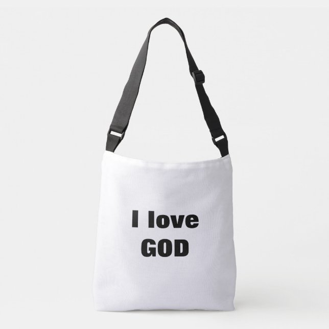I love GOD Crossbody Bag (Front)