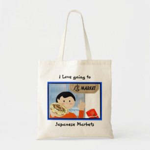 I Love going to Japanese markets Tote Bag
