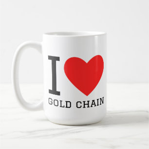 I love gold chain coffee mug