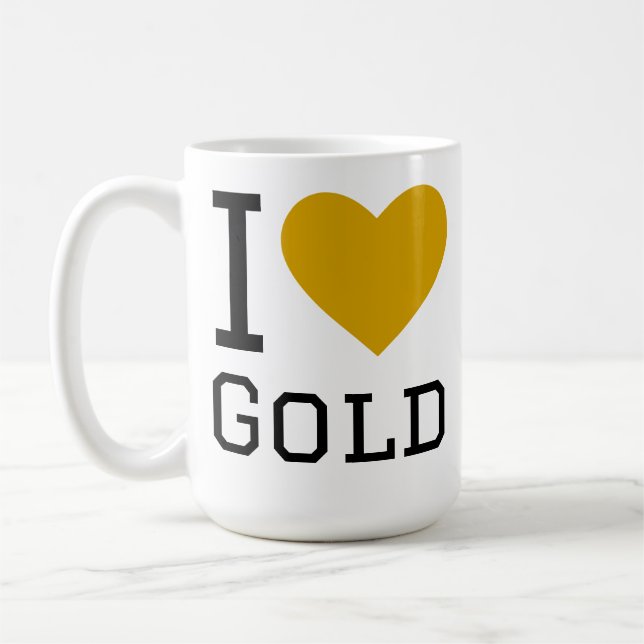 I love gold coffee mug (Left)