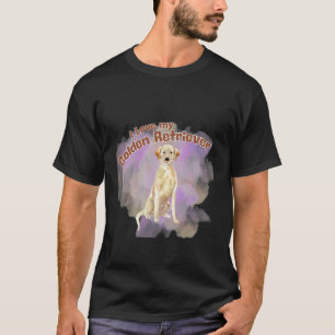 I Love Golden Retrievers Colourful Splash Dog Desi T-Shirt
