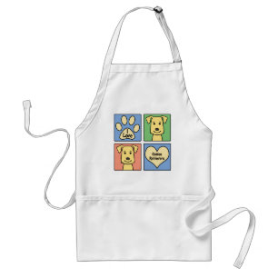 I Love Golden Retrievers Standard Apron