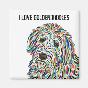 I Love Goldendoodles Magnet