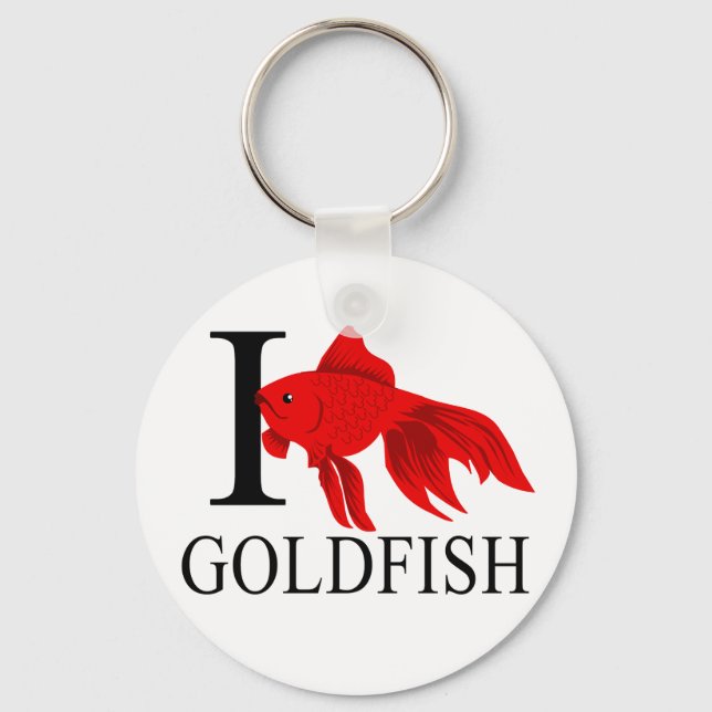I Love Goldfish Keychains (Front)
