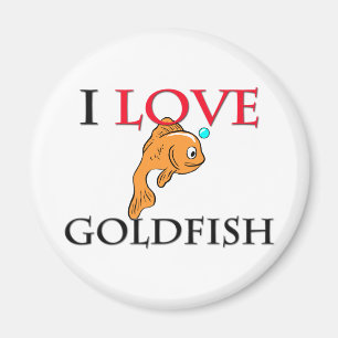 I Love Goldfish Magnet