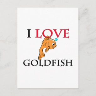 I Love Goldfish Postcard