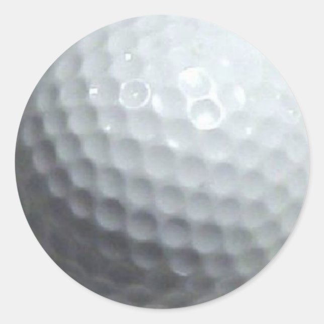 I Love Golf Classic Round Sticker (Front)