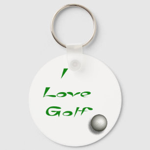 I love Golf Key Ring
