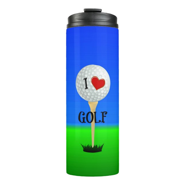 I Love Golf Thermal Tumbler (Front)
