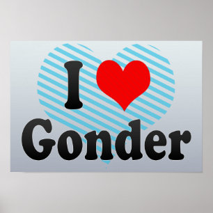 I Love Gonder, Ethiopia Poster
