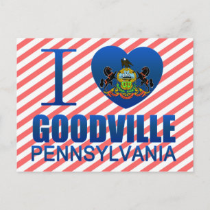 I Love Goodville, PA Postcard