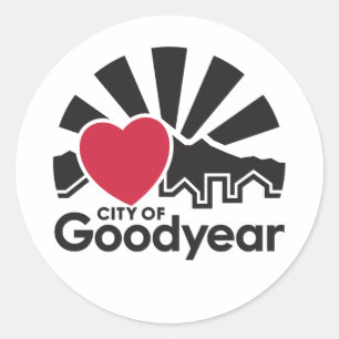 I Love Goodyear Sticker Sheet