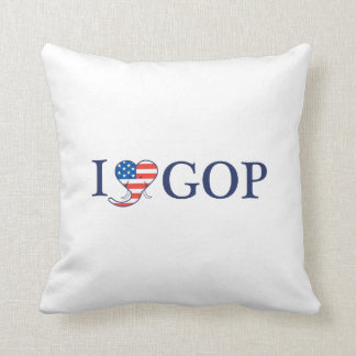 "I Love GOP" 16" x 16" Pillow. Cushion