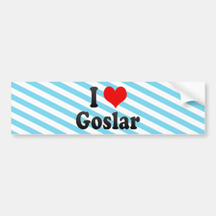 I Love Goslar, Germany. Ich Liebe Goslar, Germany Bumper Sticker