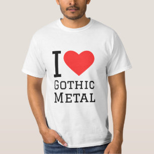 I love gothic metal square sticker T-Shirt