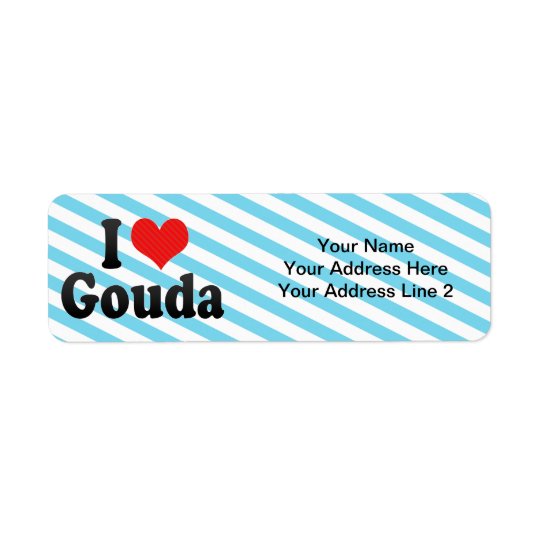 I Love Gouda Return Address Label