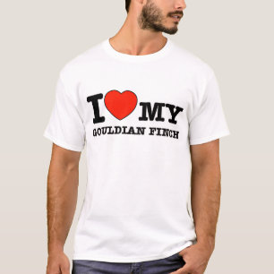 I Love gouldian finch T-Shirt