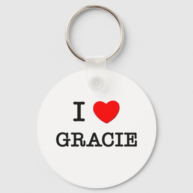 I Love Gracie Key Ring (Front)